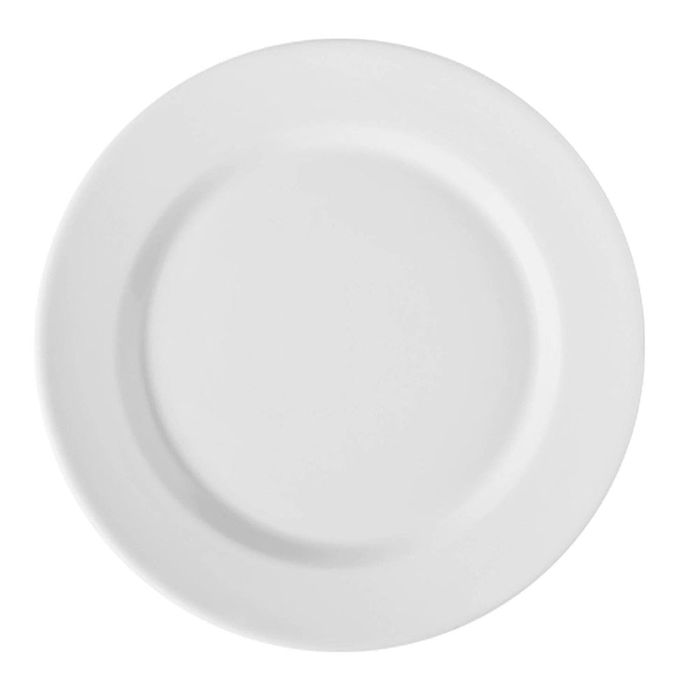 Set de Platos de porcelana blanca Corona