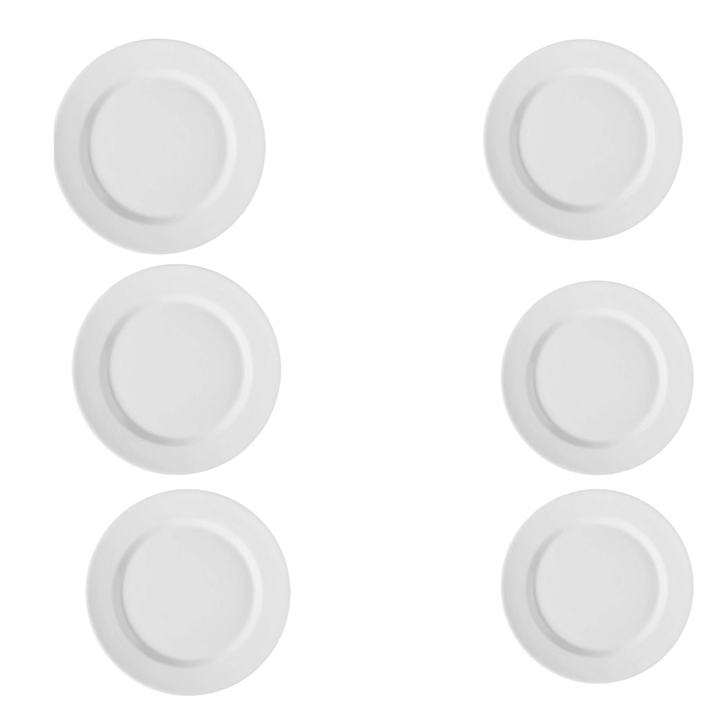 Set de Platos de porcelana blanca Corona