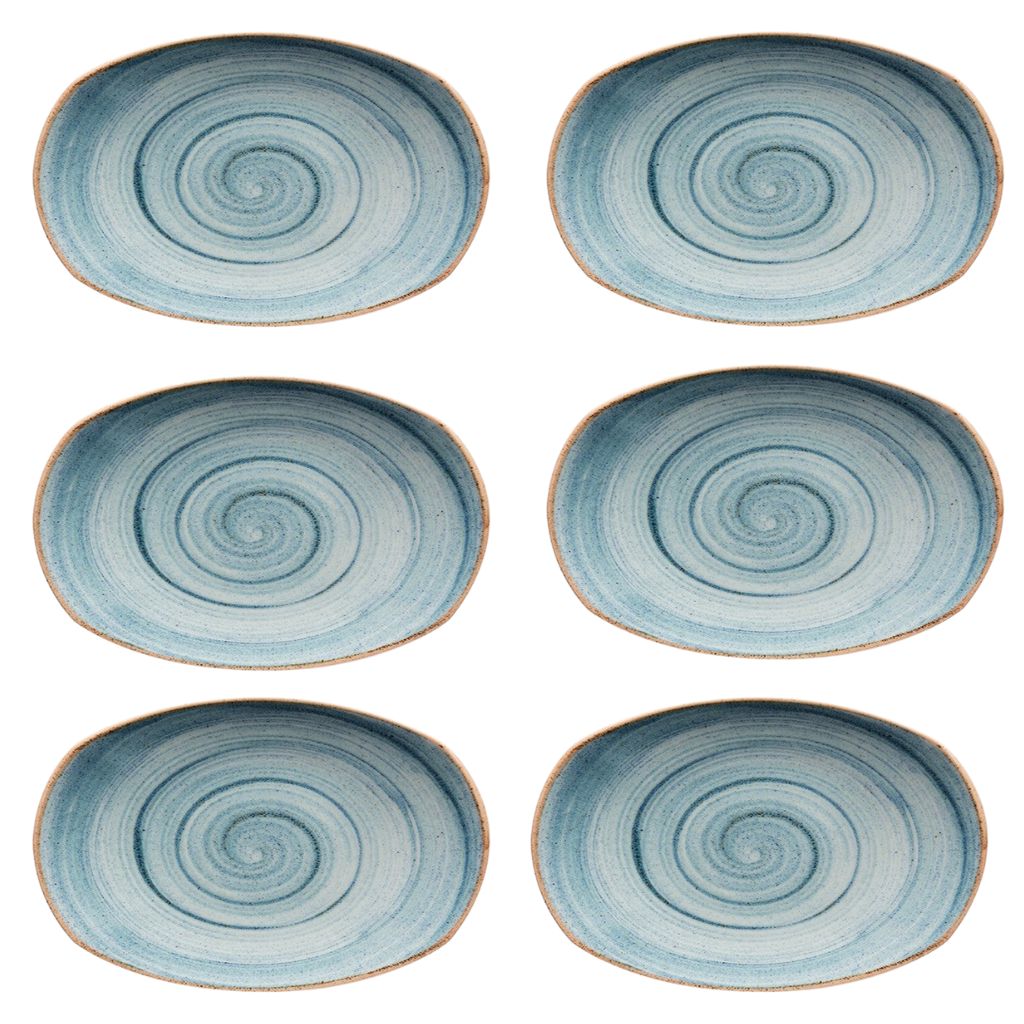 Sets de Platos Artisan en Porcelana Azul/Mar Artisan – 17,3 cm, 20,3 cm, 23 cm y 28 cm