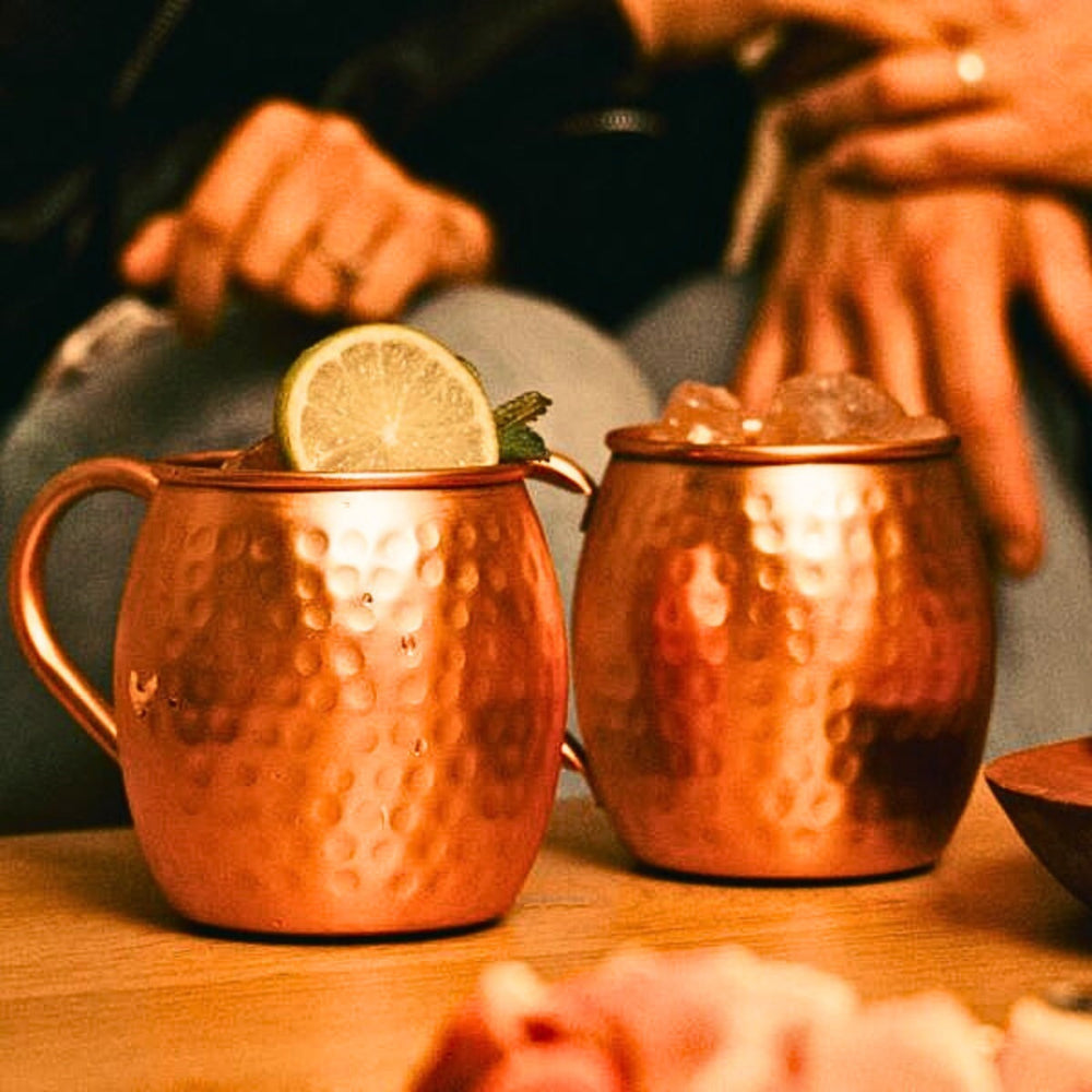 Set 2 Mug Cobre Martillado