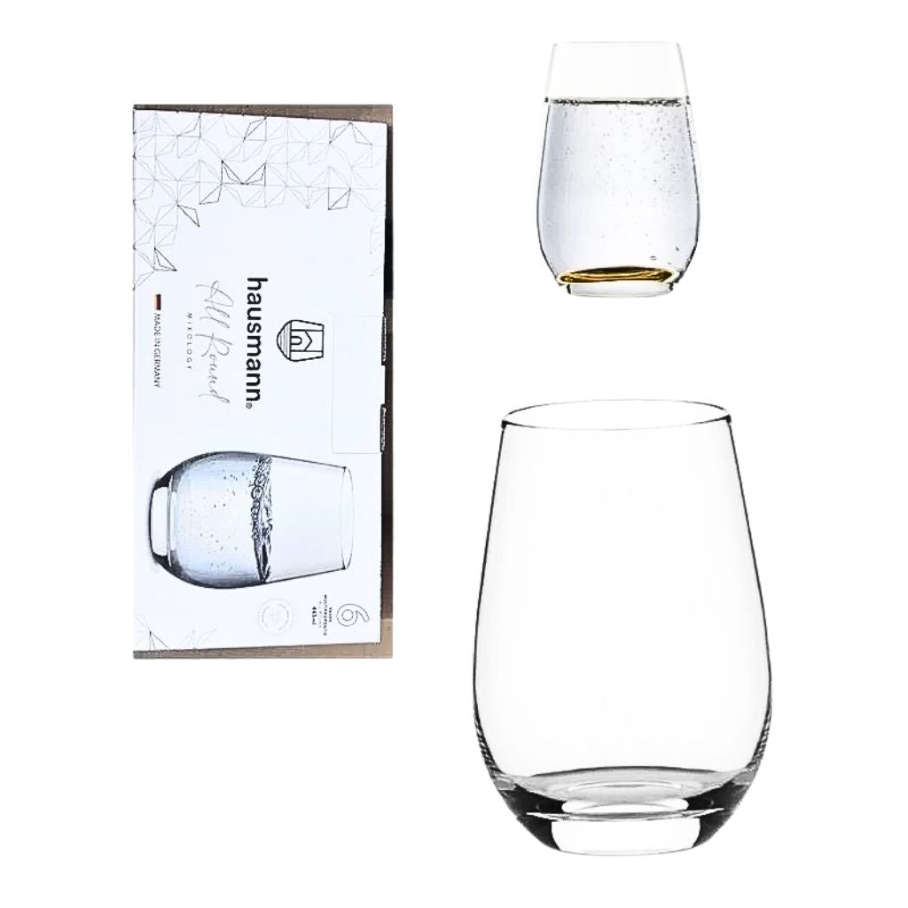 Set 6 Vasos Cristal 465 ml. multi propósito