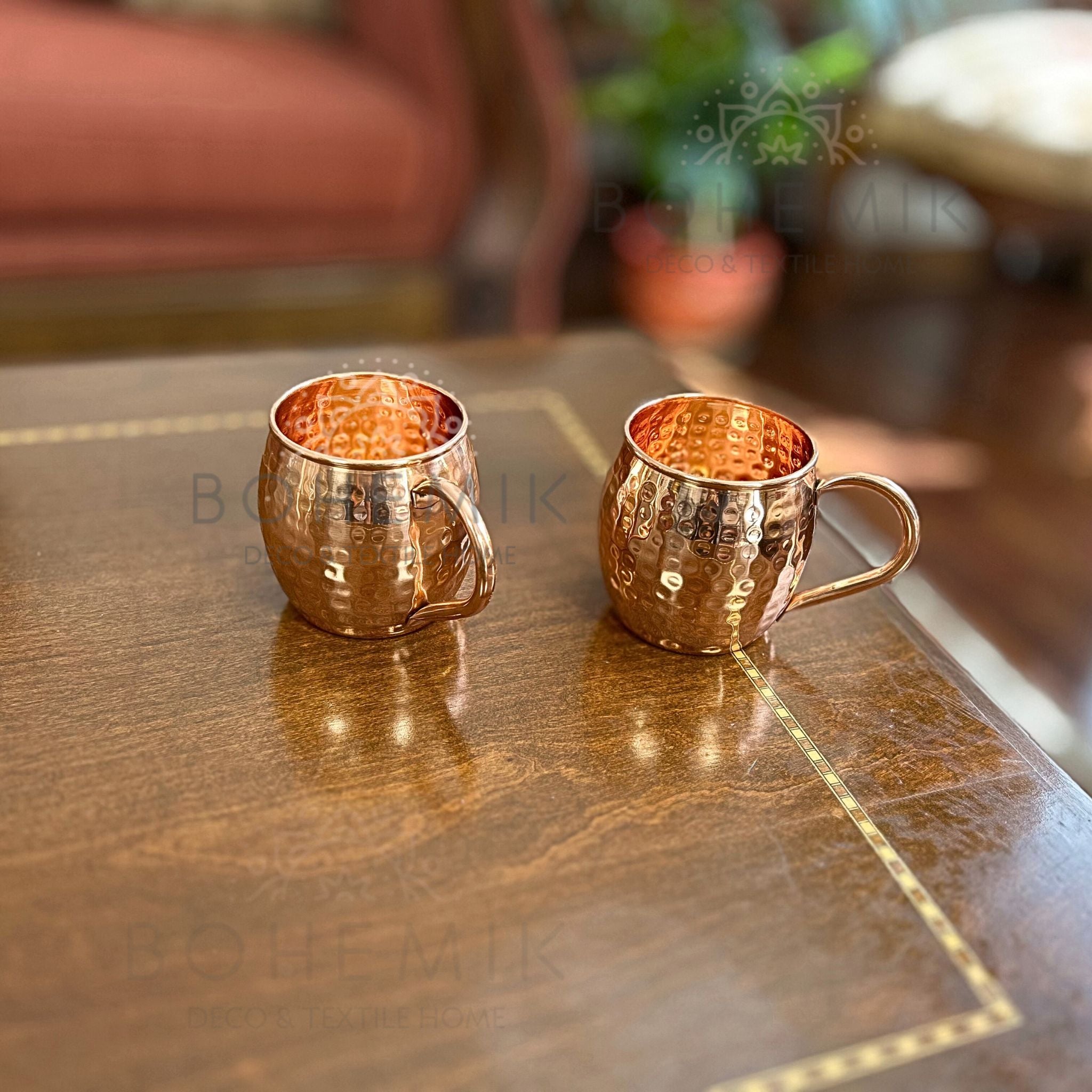 Set 2 Mug Cobre Martillado