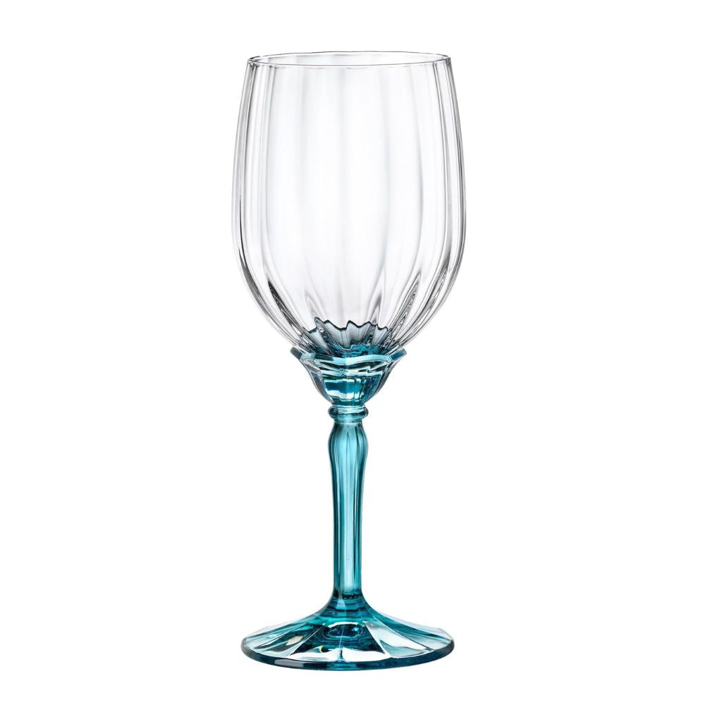 Set de 6 Copas de vino blanco florian azul Bormioli Rocco 389 ml