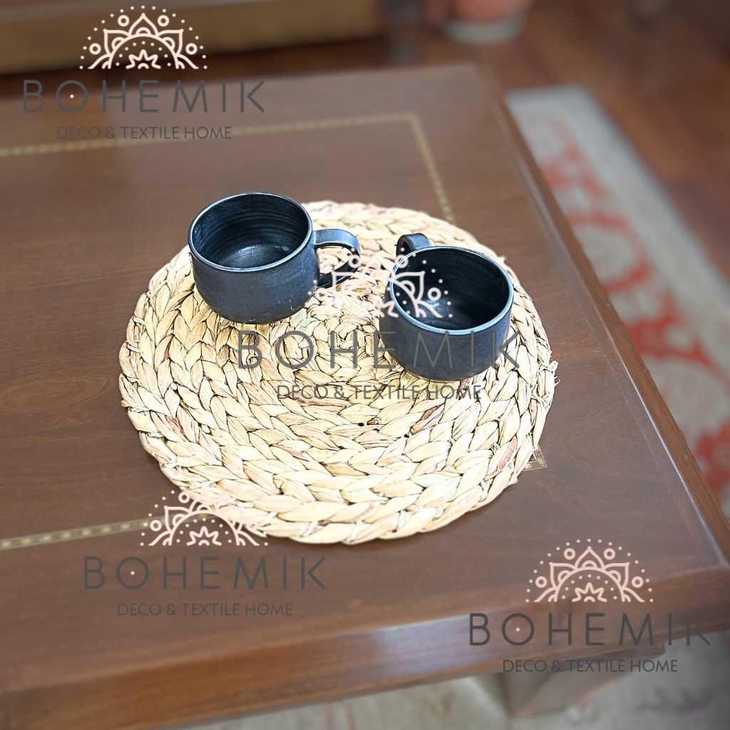 Set 2 Mug color Negro Cerámica Gres