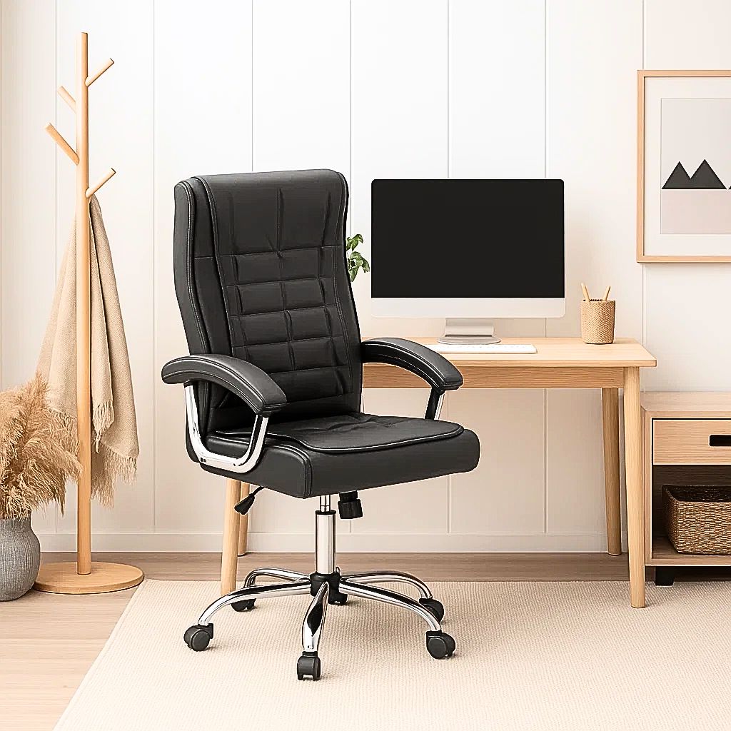 Silla Toscana Ejecutiva de Oficina - Negro