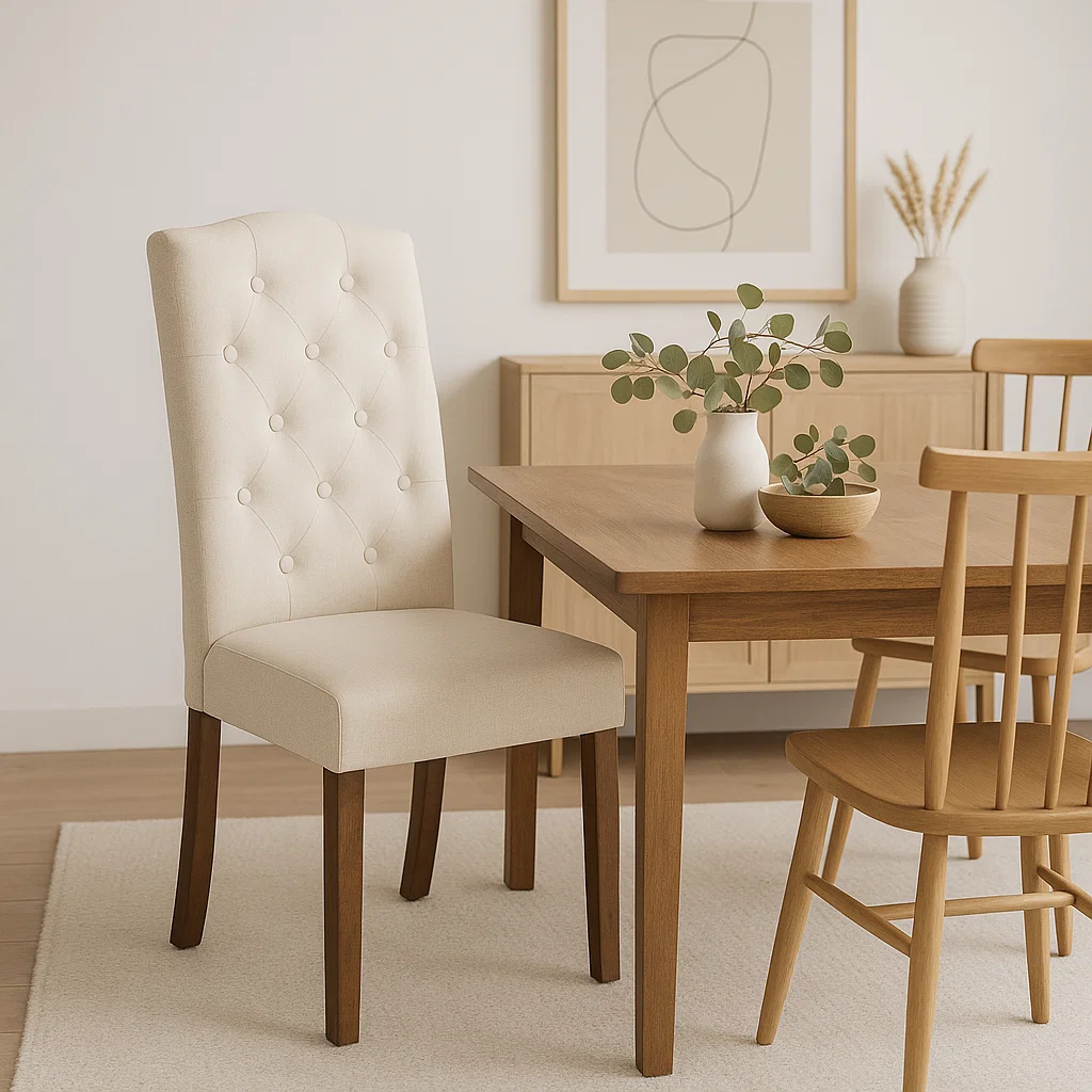 Sillas de Comedor Acolchada Madera Elegance