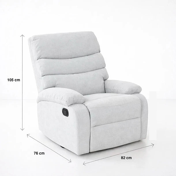 Bergere Sillón Bjorny Gris Claro