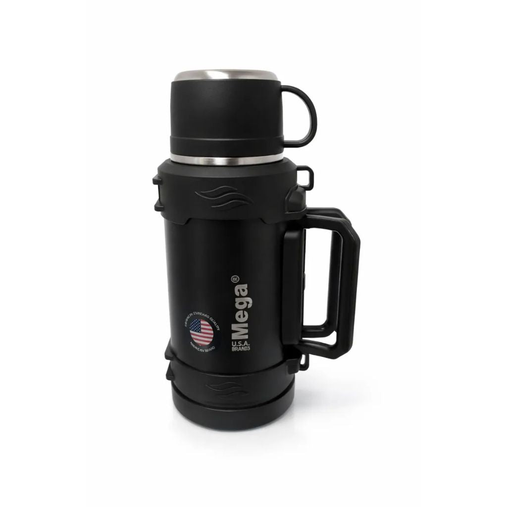 Termo Acero Inoxidable 1.7l Mega Infinity Con Tapa Tipo Taza Negro