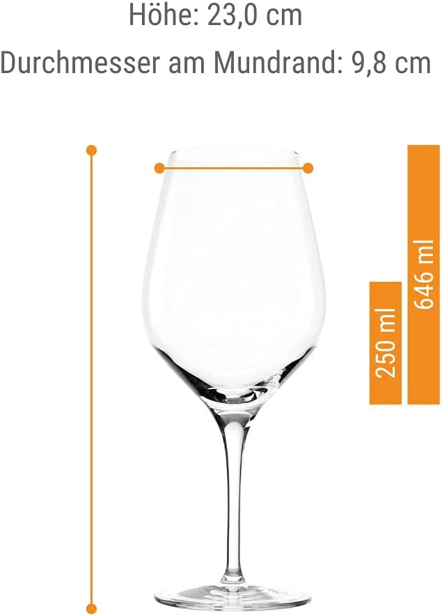 Set 6 Copas Bordeaux 656 ml Fino