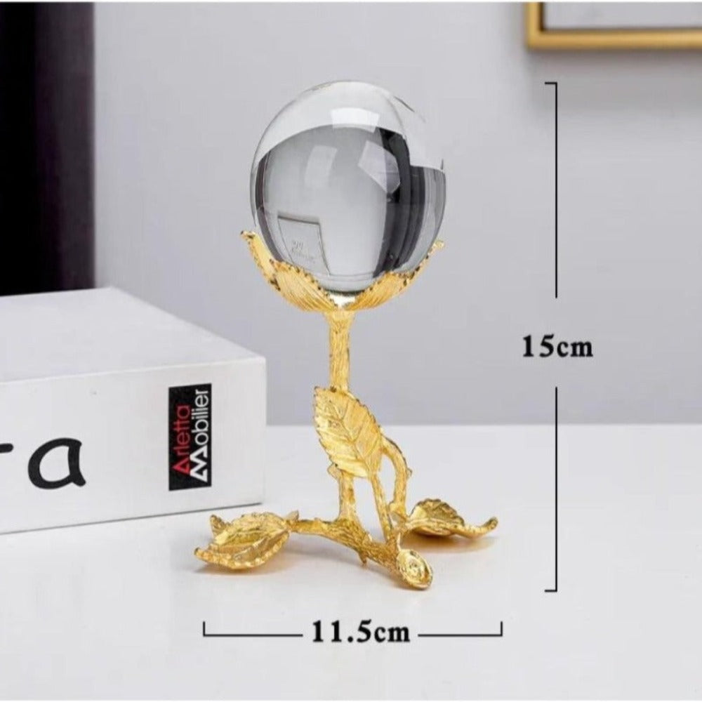 Bola de vidrio en Tallo de Rosas