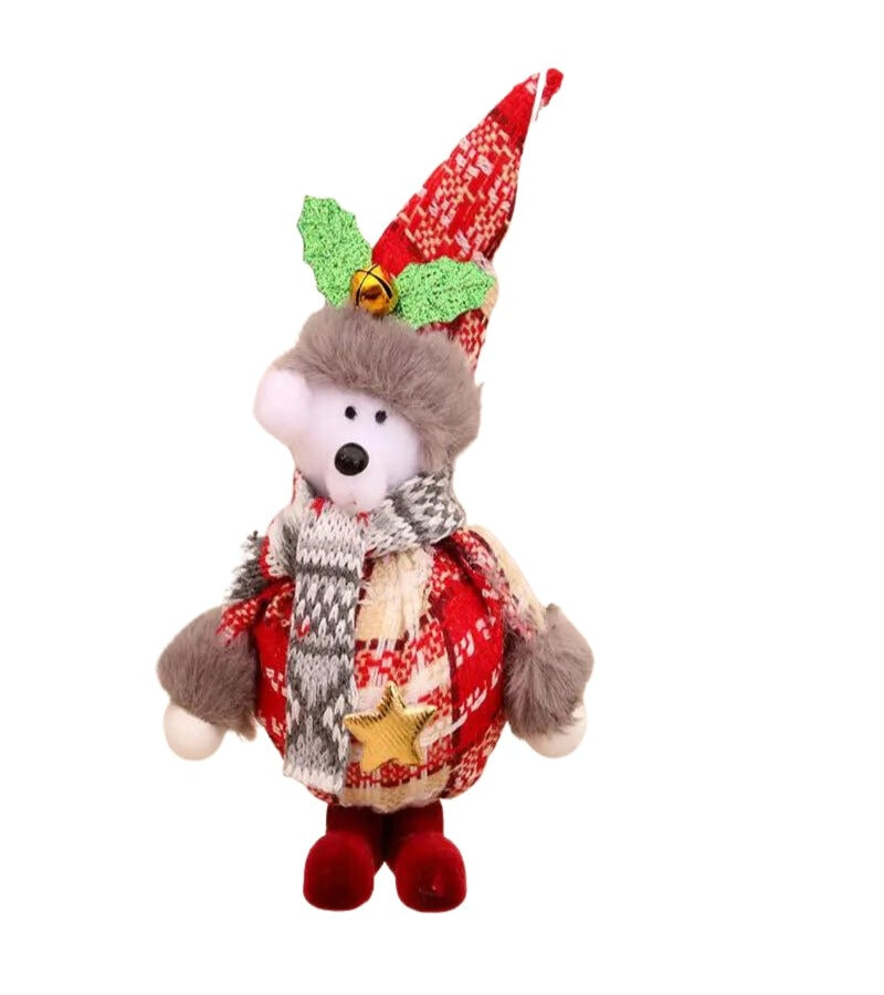 Pack de 4 muñecos Navideños colgantes