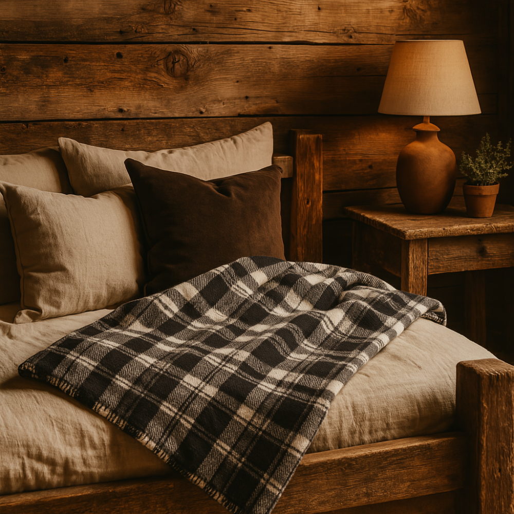 Manta Soft Tartan Gray – Elegancia Clásica y Suavidad Atemporal