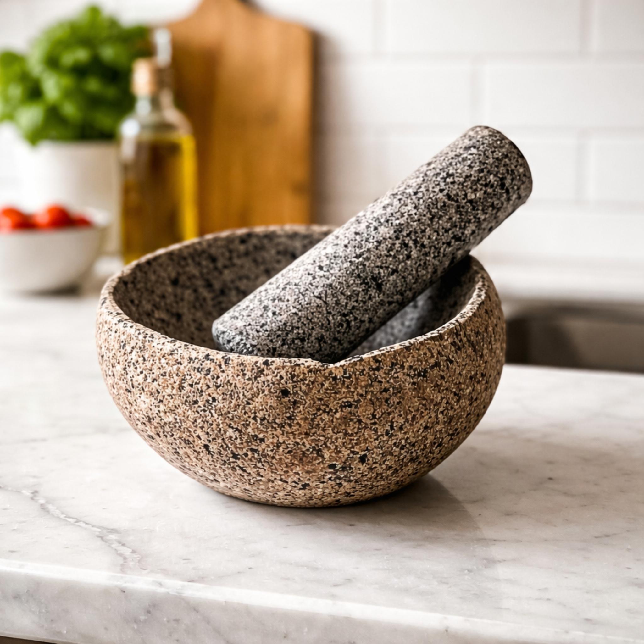 Mortero de Piedra 15 cm x 8 cm BOHEMIK