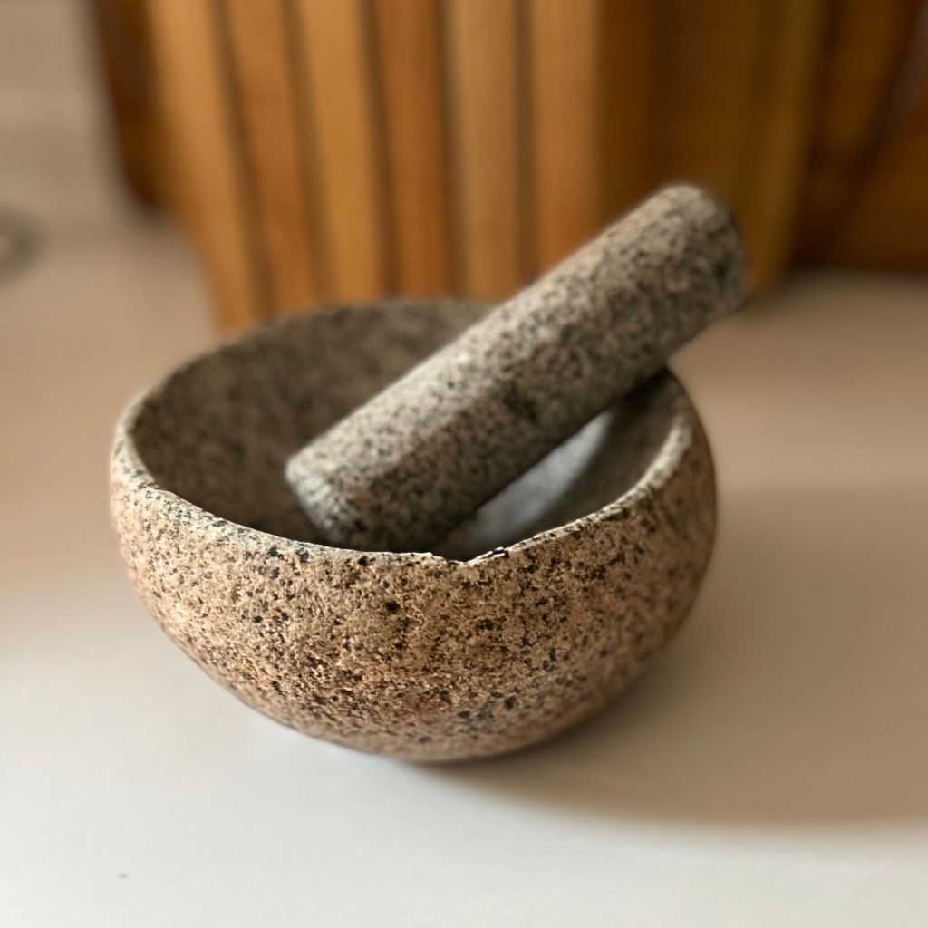 Mortero de Piedra 15 cm x 8 cm BOHEMIK