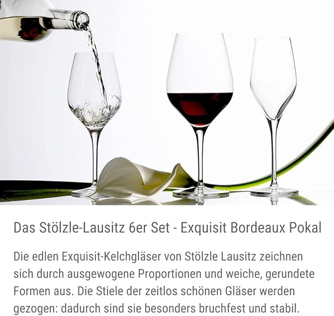 Set 6 Copas Bordeaux 656 ml Fino