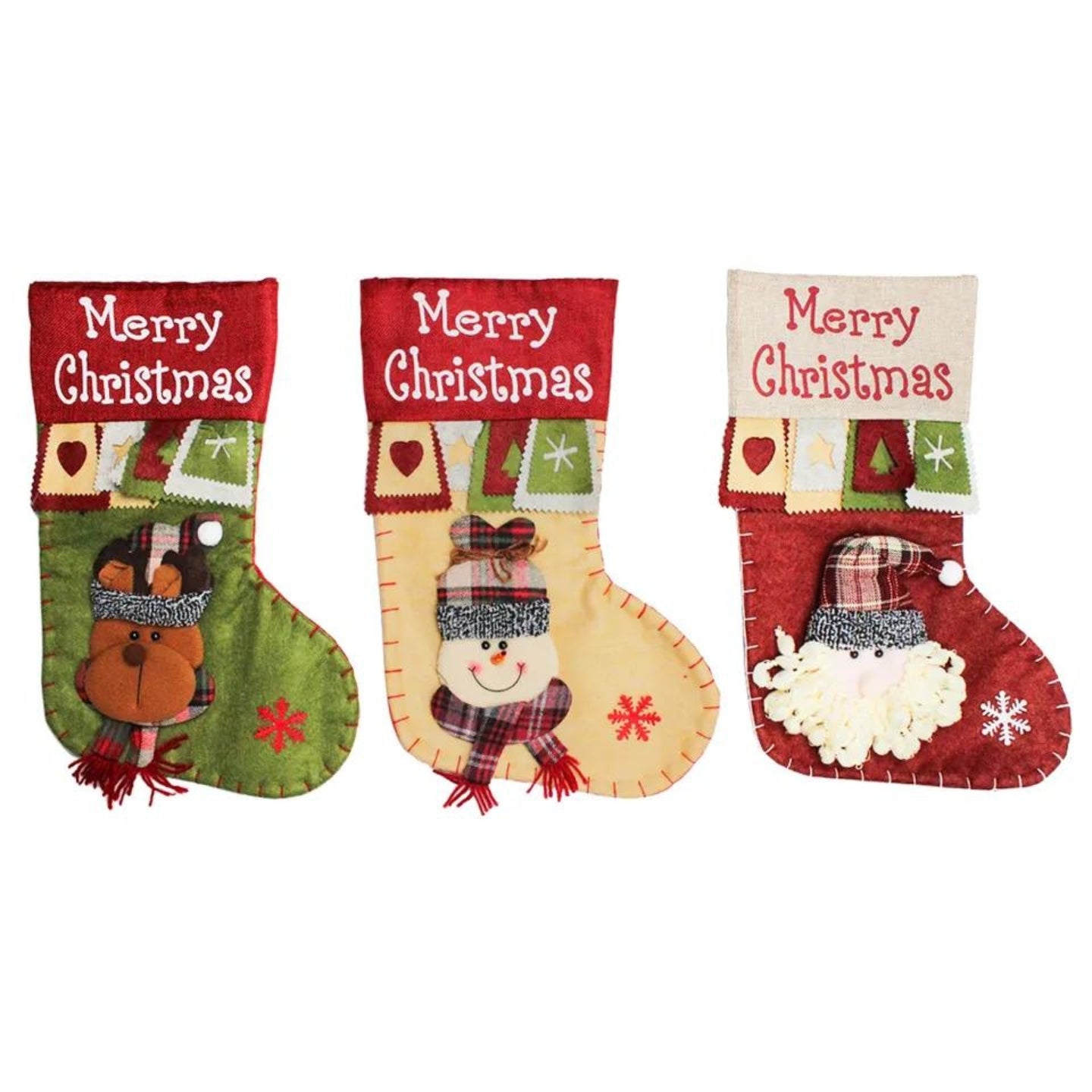 Botas Navideñas Fondo Multicolor