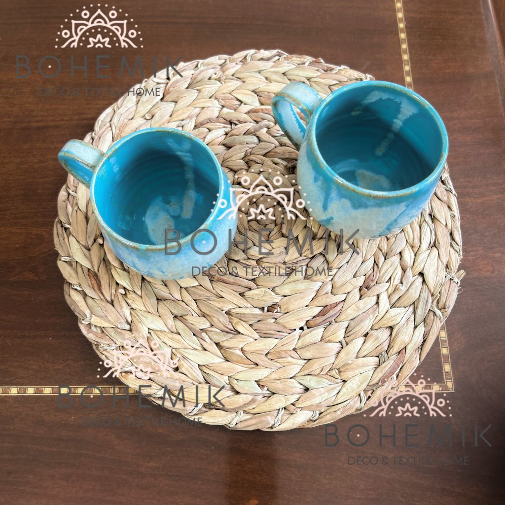 Set 2 Mug color Esmeralda Cerámica Gres