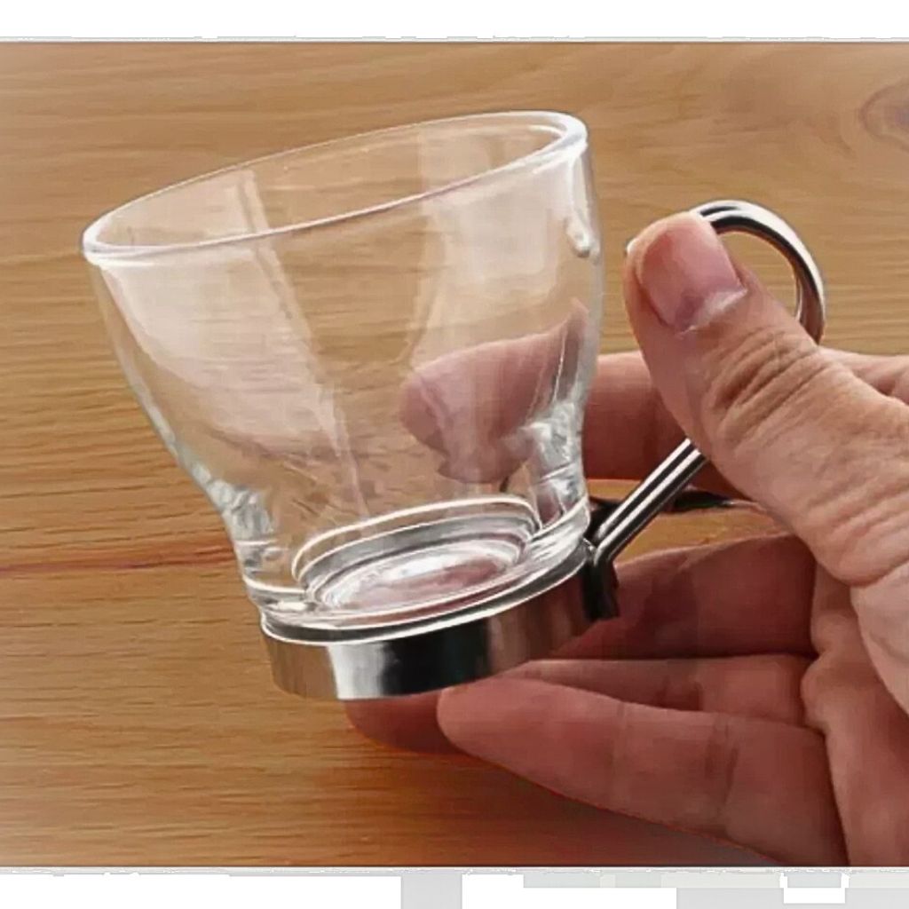 Set de 6 Tazas de Café 100 ml Vidrio Templado Allegra