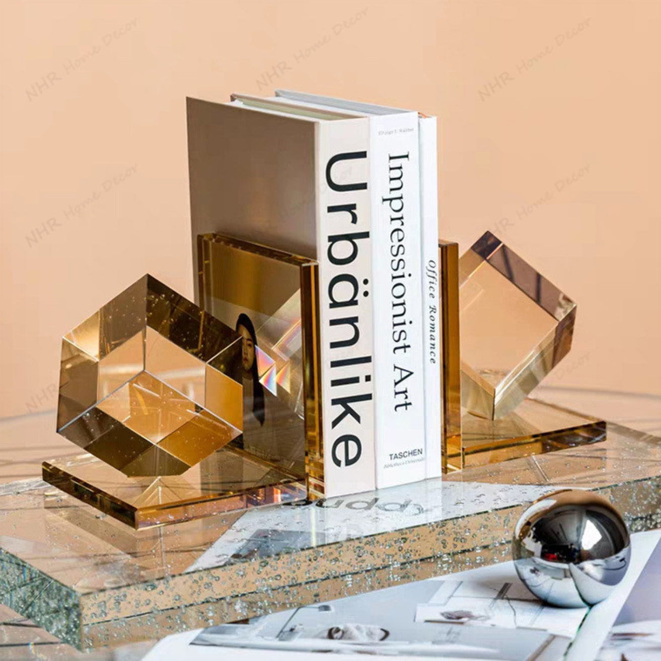 Sujeta Libros De Vidrio