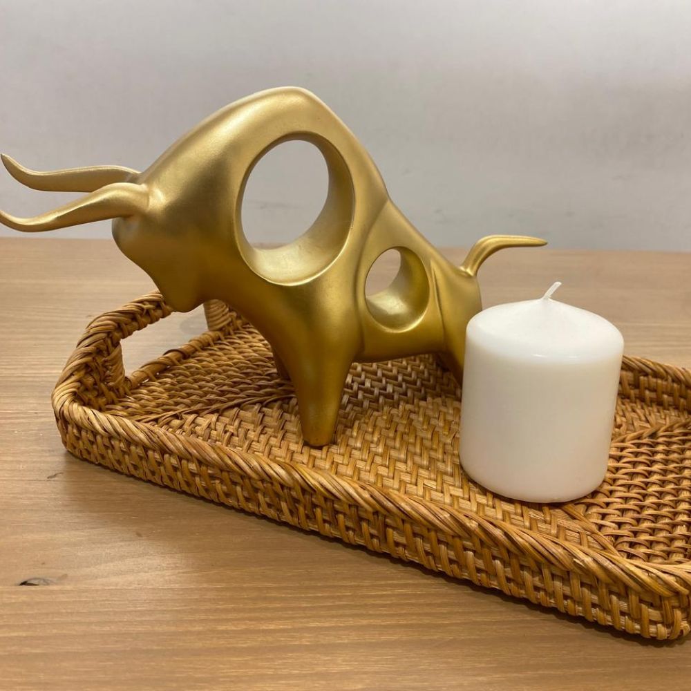 Toro Ornamental Estilo Nórdico