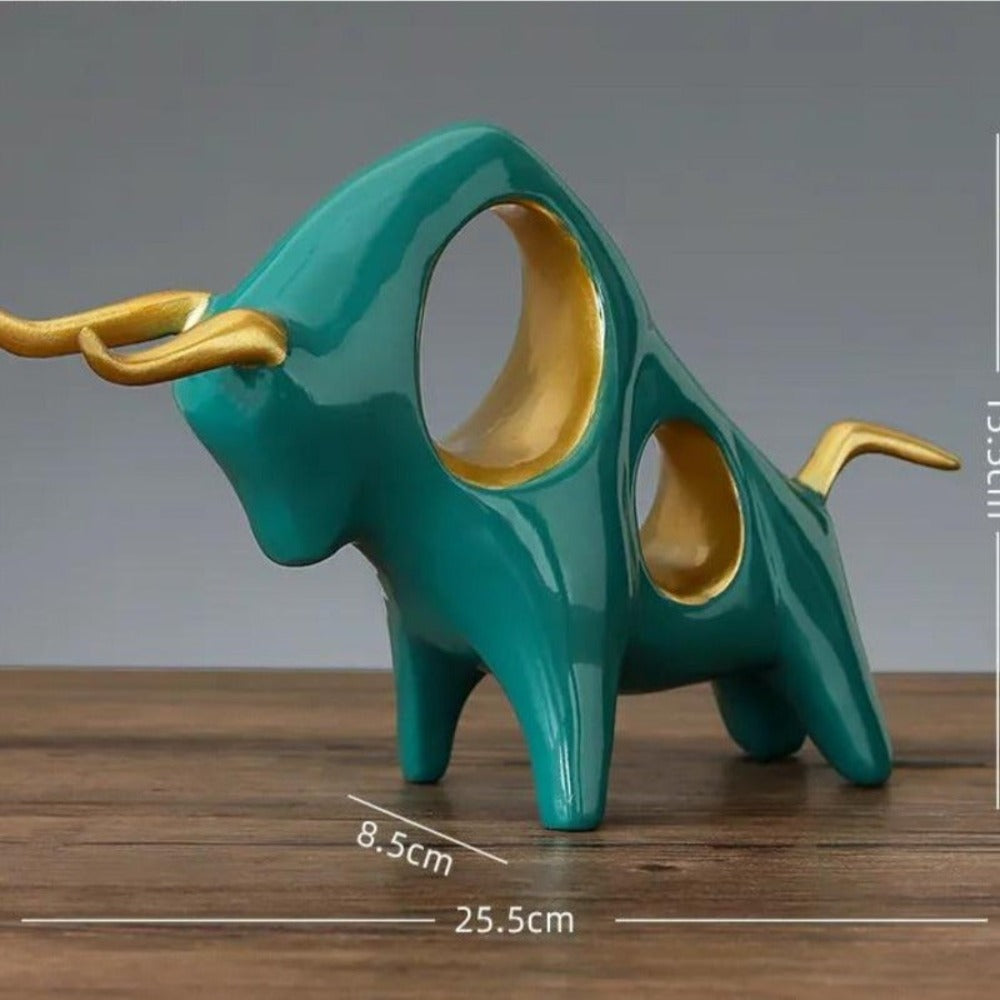 Toro Ornamental Estilo Nórdico