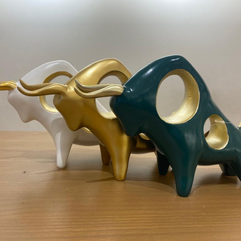 Toro Ornamental Estilo Nórdico