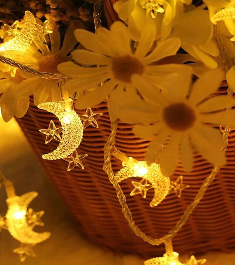 Luz led 10 lunas con estrellas
