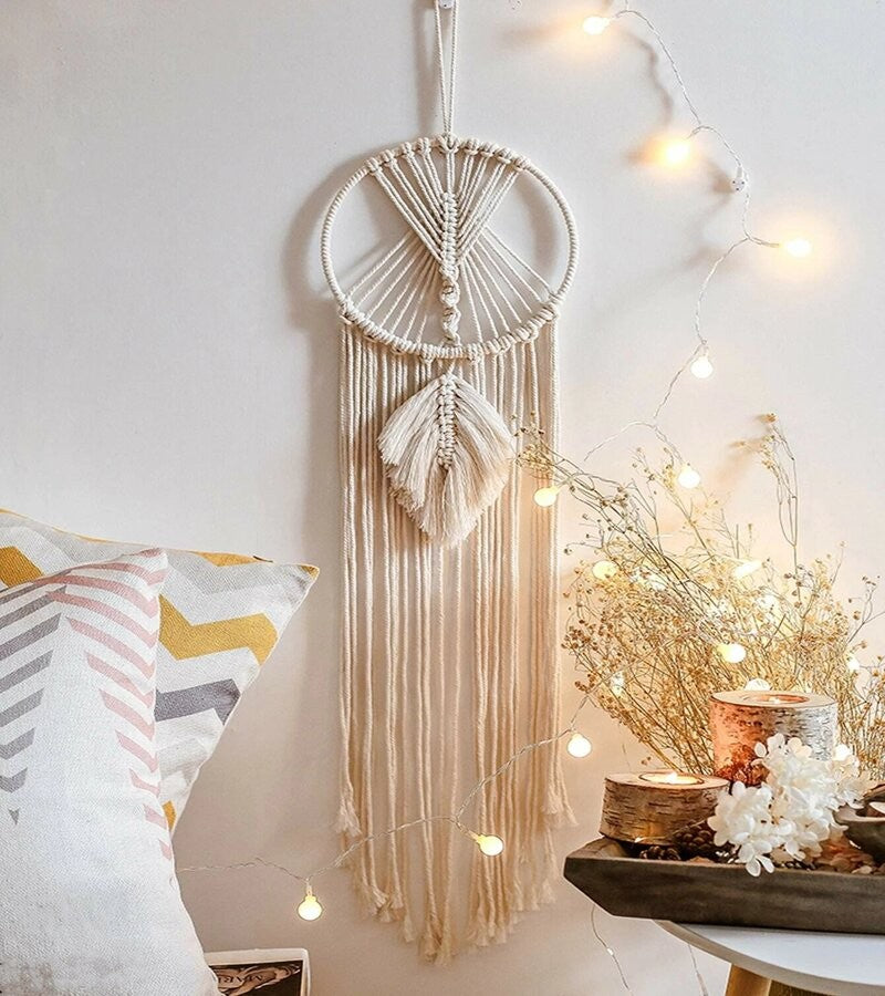 Macramé Atrapasueño hecho a mano