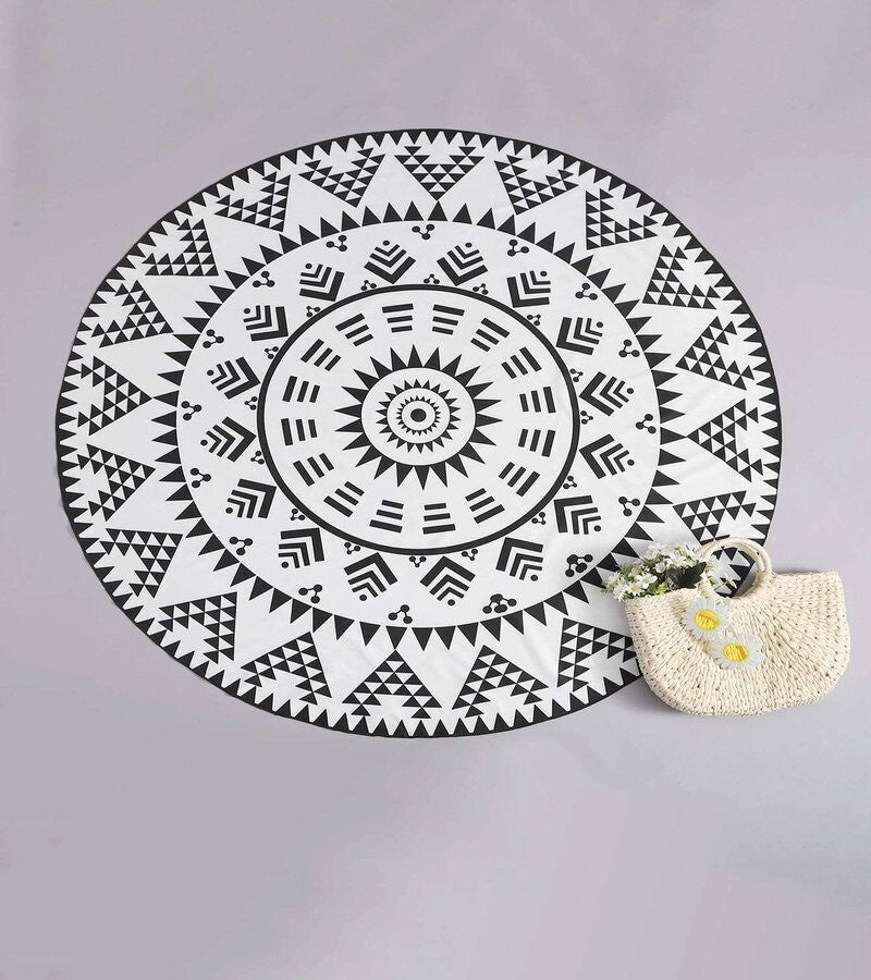 Mantel redondo tribal