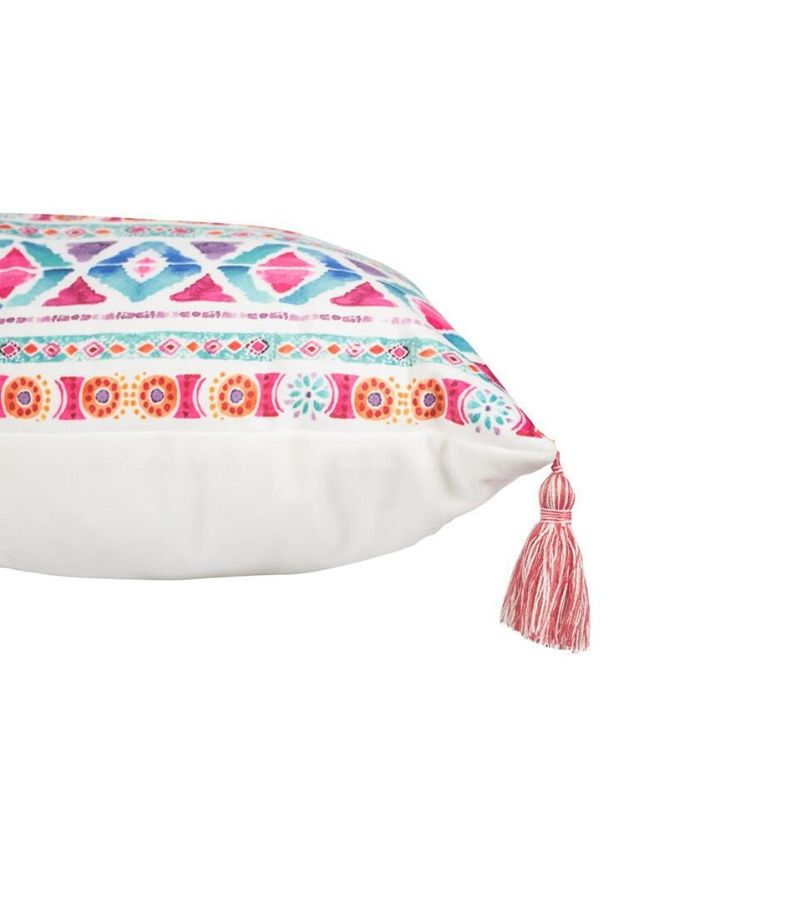 Cojín rectangular estampado boho