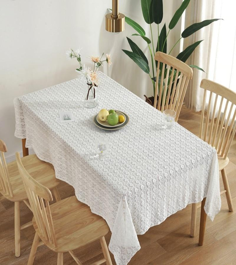 Mantel rectangular crochet