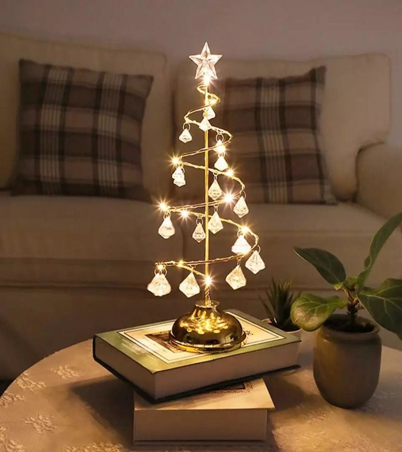 Árbol Metálico con Luz Led 33 cm