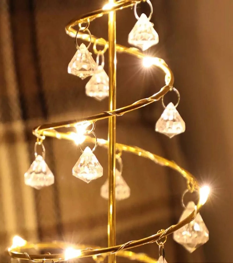 Árbol de Navidad Metálico con Luz Led 33 cm