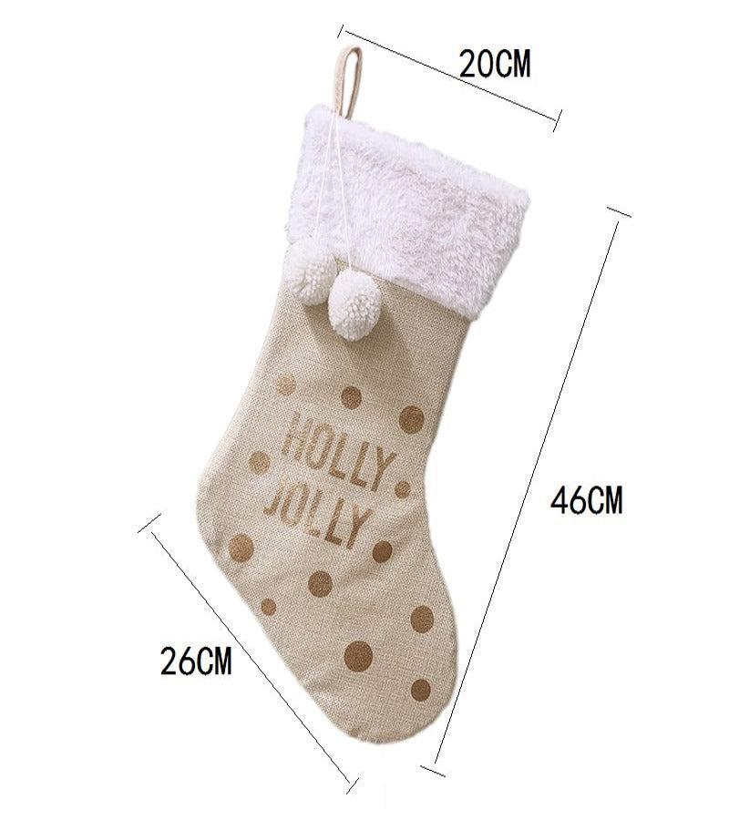 Pack 3 Botas Crema Borde Blanco con Pompom