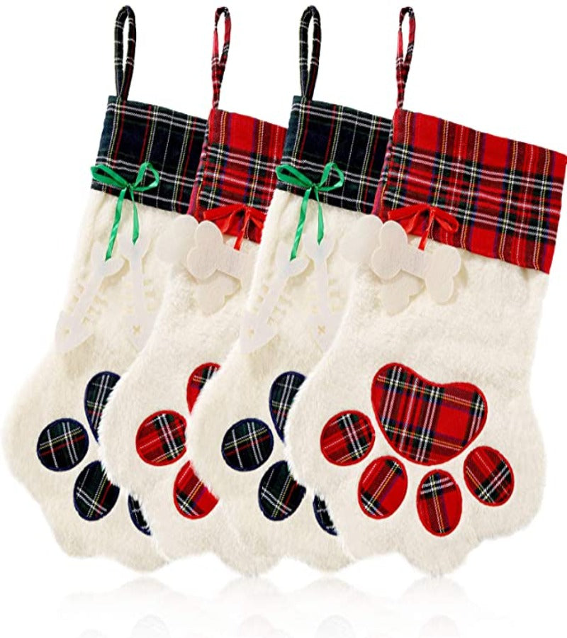 Pack 2 Botas Navidad Patas de Perrito y Gatito