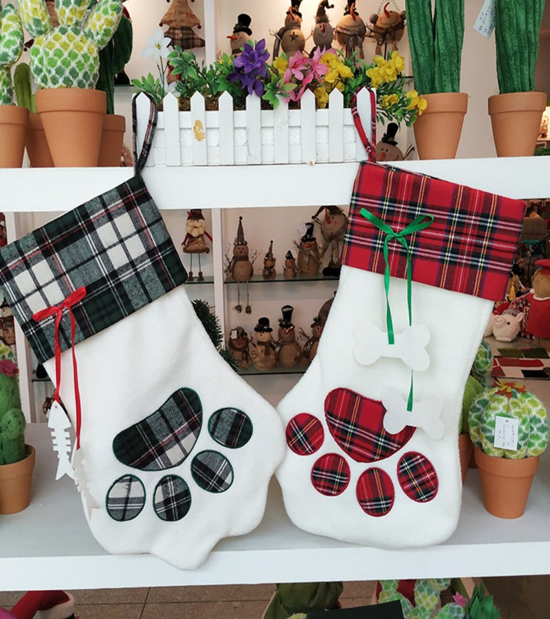 Pack 2 Botas Navidad Patas de Perrito y Gatito