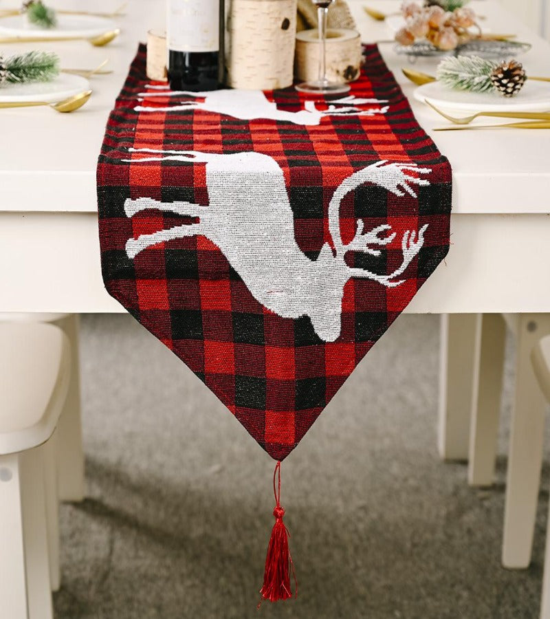 Camino de Mesa Bordado Navideño 180 cm x 35 cm