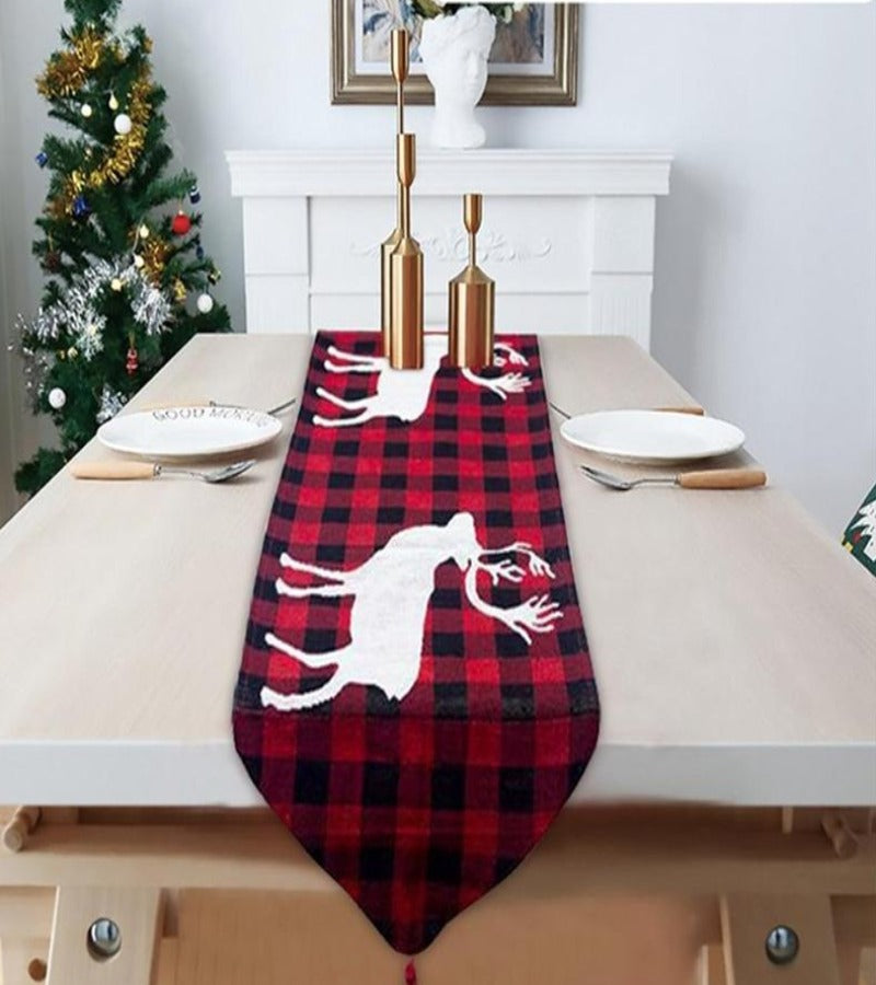 Camino de Mesa Bordado Navideño 180 cm x 35 cm