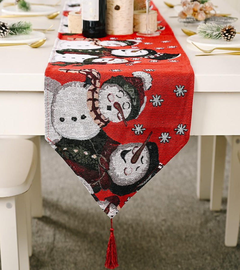 Camino de Mesa Bordado Navideño 180 cm x 35 cm