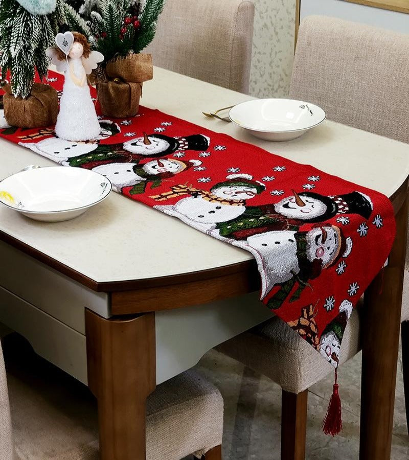 Camino de Mesa Bordado Navideño 180 cm x 35 cm