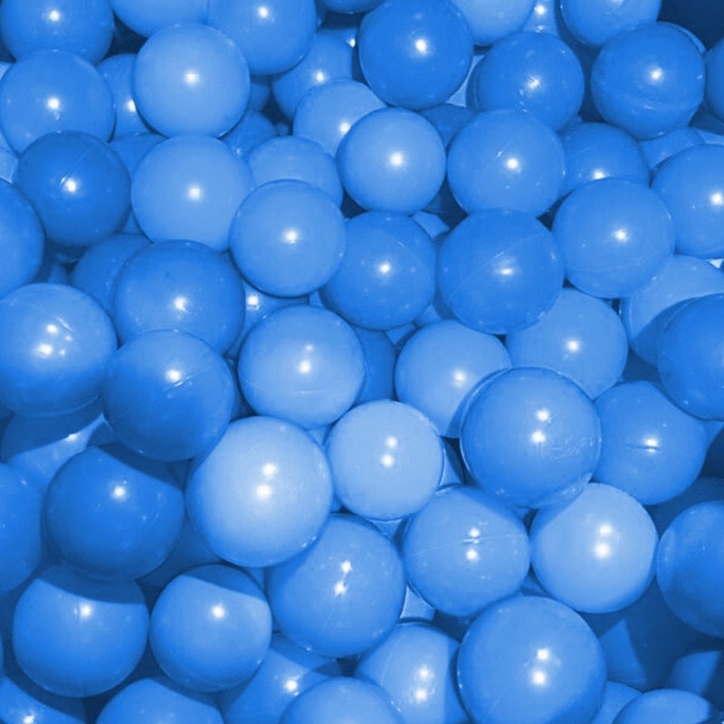 Carpa con pelotas diseño fondo del mar color azul