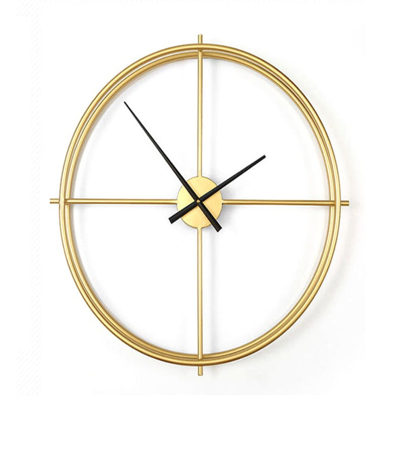 Reloj Mural Dorado Moderno