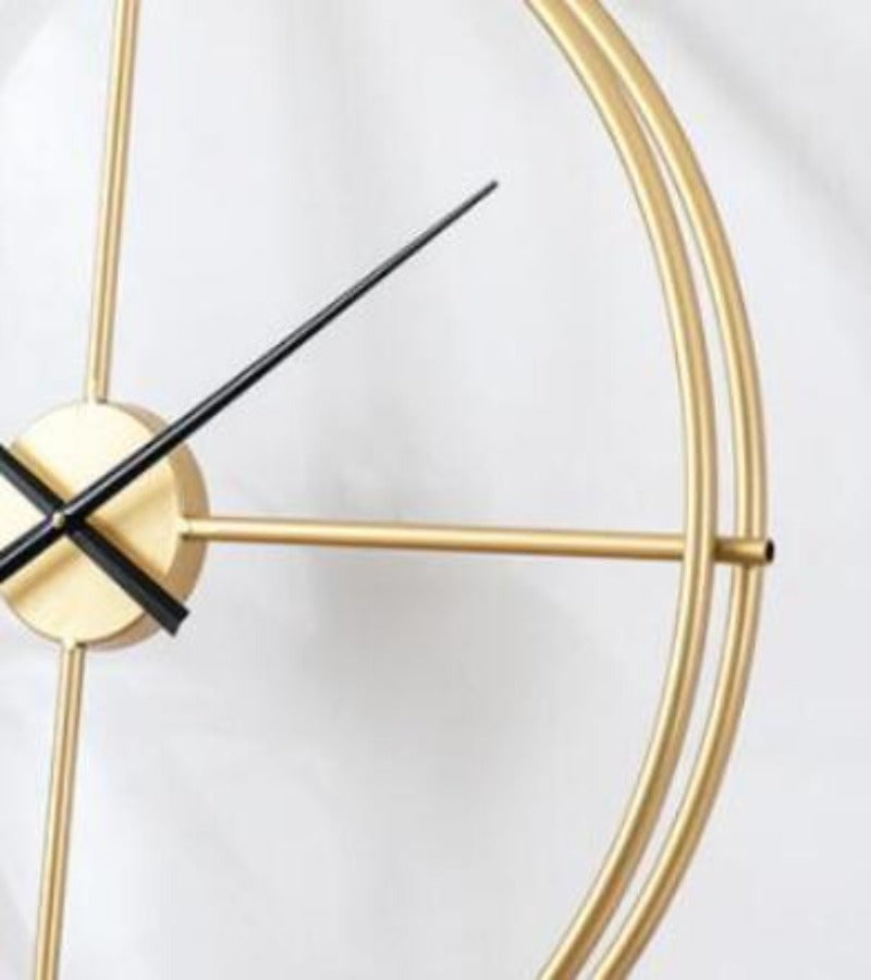 Reloj Mural Dorado Moderno