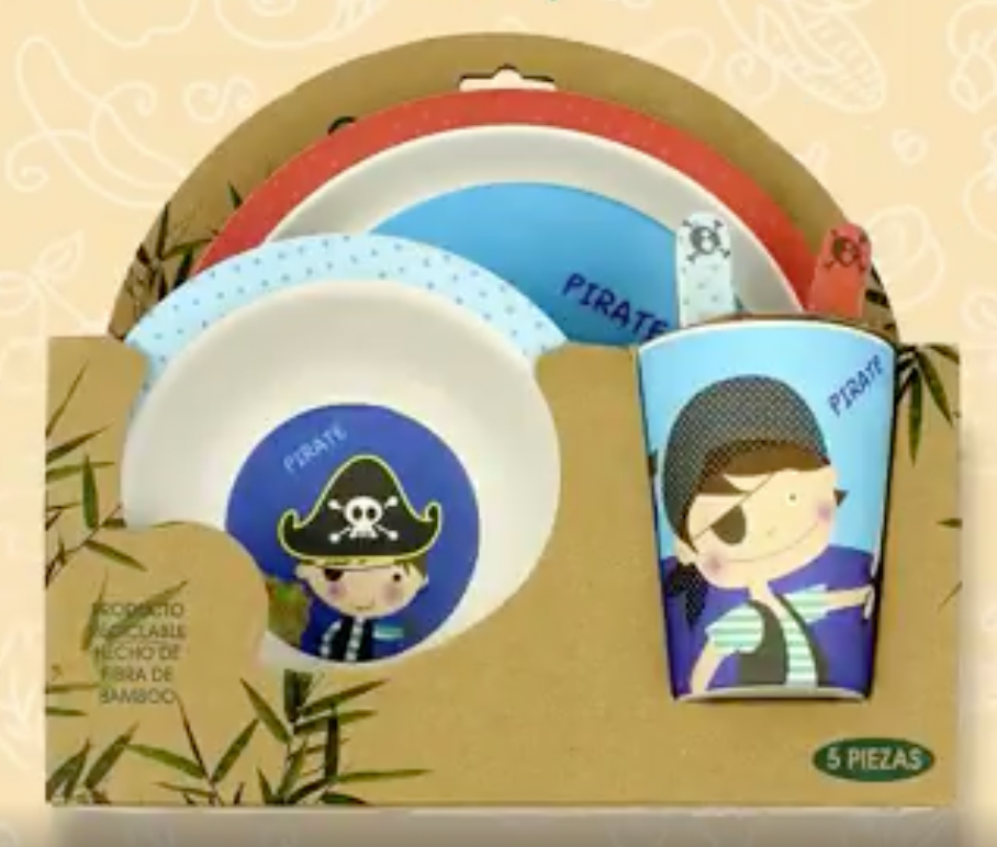 Set alimentación de Fibra de Bambú Ficcus