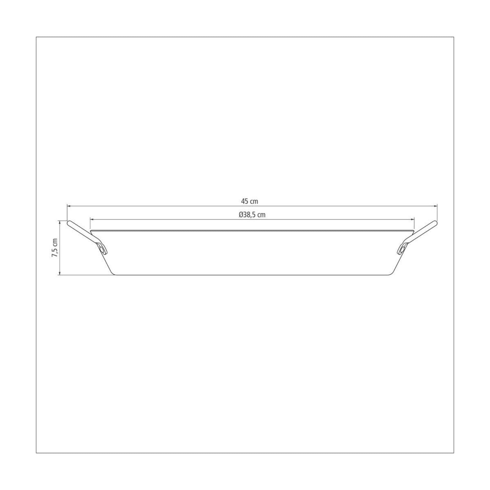 Paellera con Antiadherente 38 cm 5,4L Tramontina Loreto