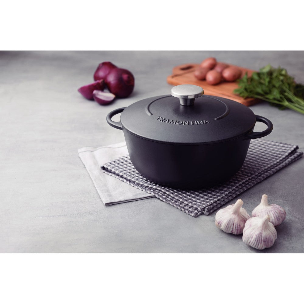 Cacerola en Hierro Esmaltado de 24 cm 4 L Tramontina Trento