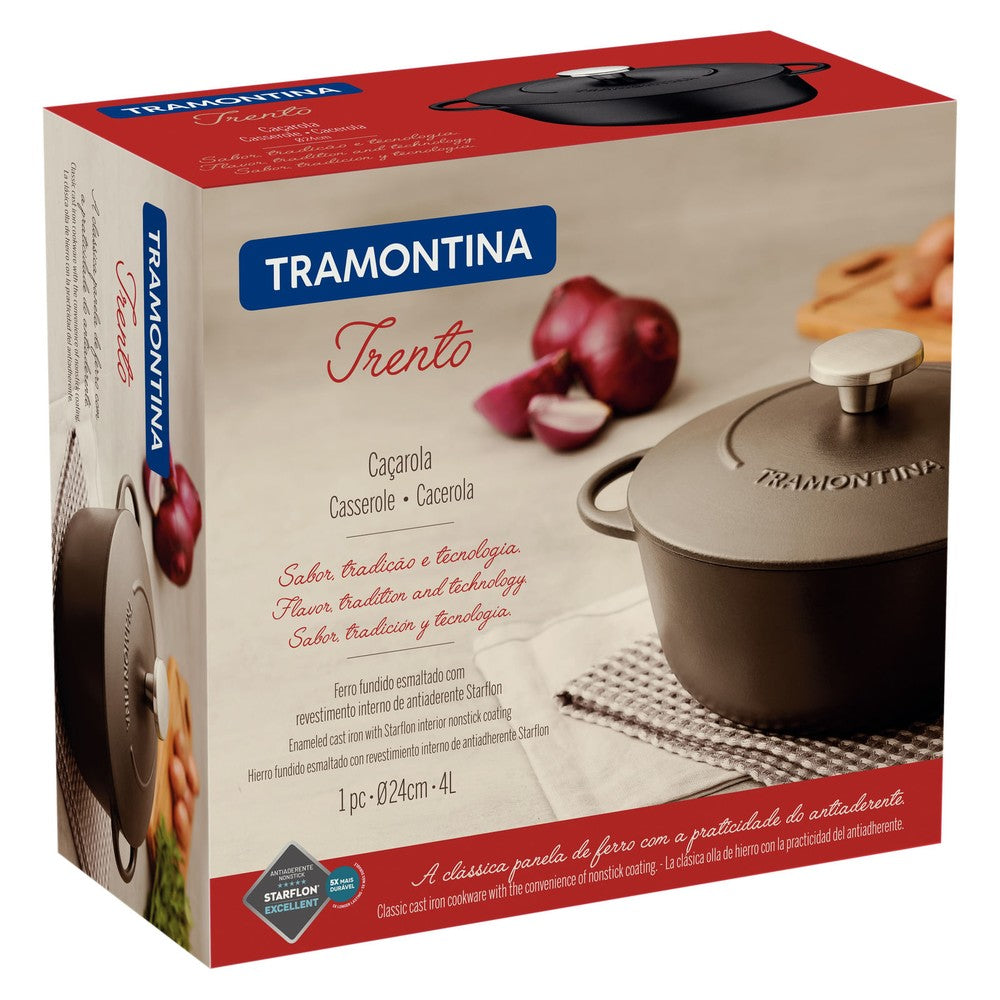 Cacerola en Hierro Esmaltado de 24 cm 4 L Tramontina Trento