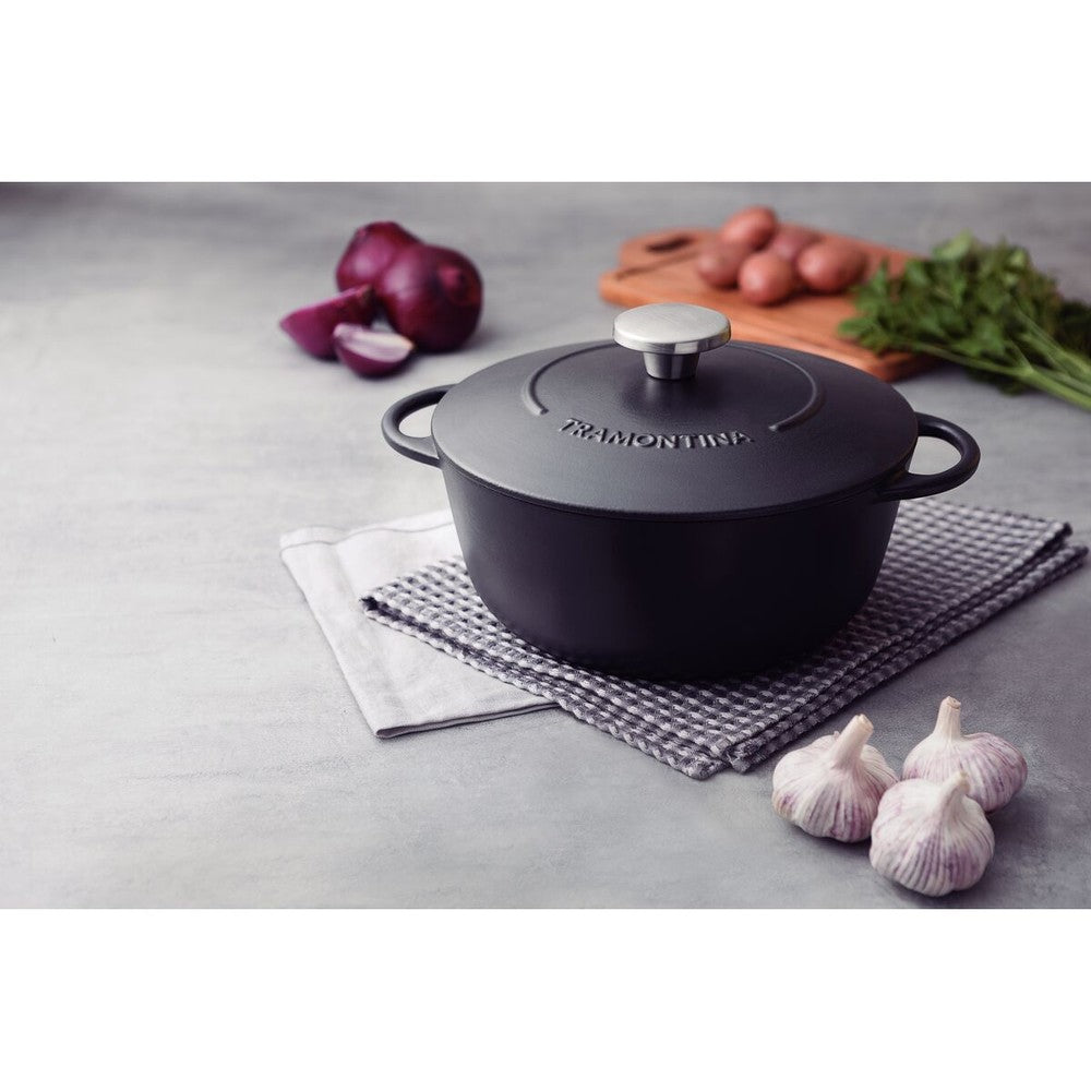 Cacerola en Hierro Esmaltado de 24 cm 4 L Tramontina Trento