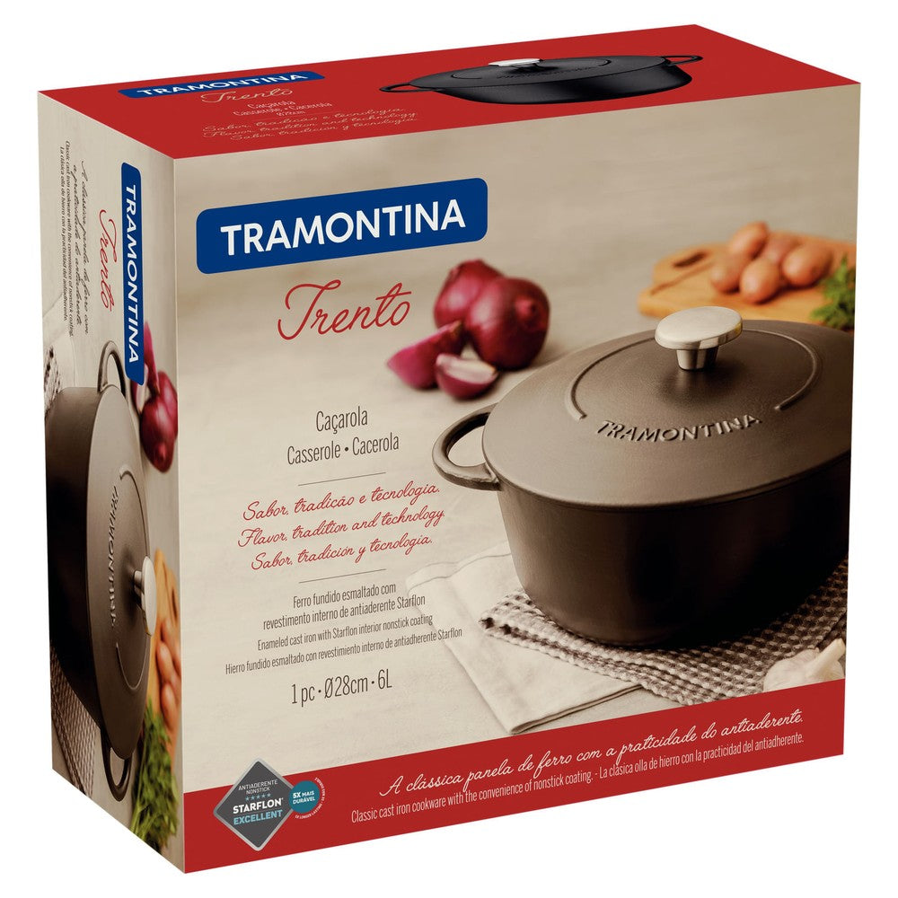 Cacerola en Hierro Esmaltado de 28 cm 6 L Tramontina Trento