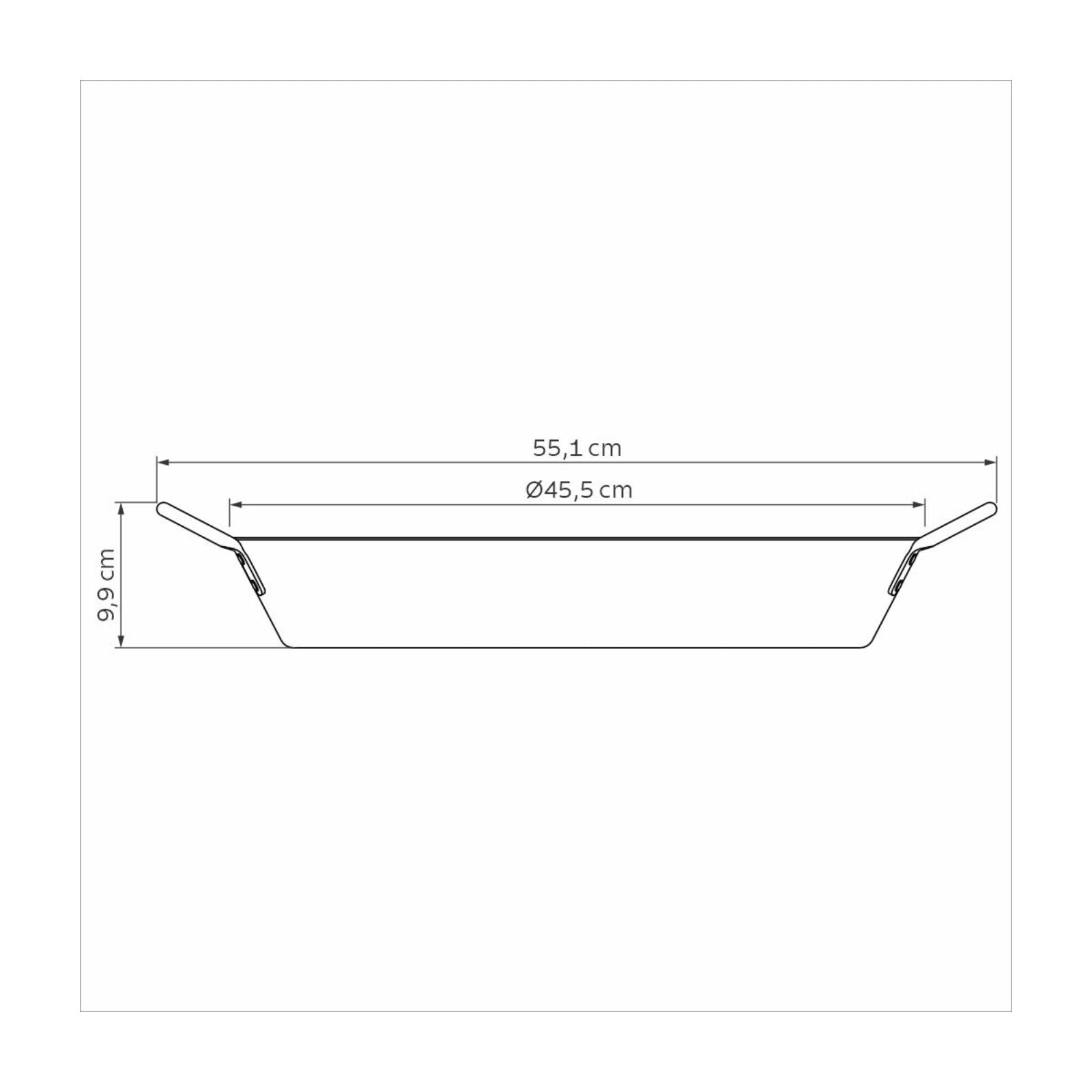 Paellera Tramontina Profesional en Aluminio con Revestimiento Interno con Antiadherente Starflon Premium y Acabado Externo Lijado 45 cm 9,2 L